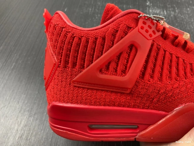 Cheap Husky Jordan AQ3559-600 4 Flyknit Retro Red 0814